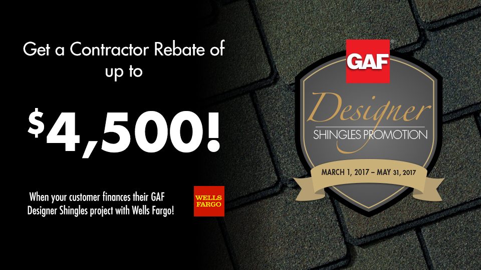 GAF Rebate Center Contractor Rebates